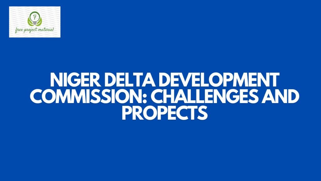 NIGER DELTA DEVELOPMENT COMMISSION