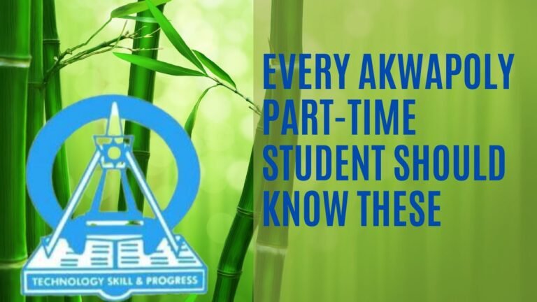 AKWAPOLY Part-Time Programme