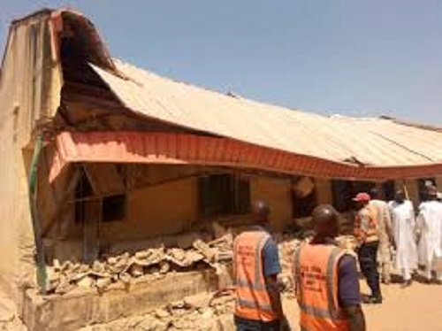 A classroom collapses at Yobe School